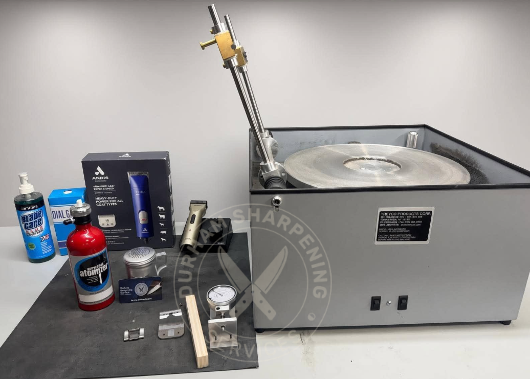 Treyco clipper blade sharpening machine and equipment